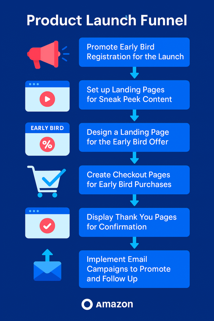 Product launch funnel
