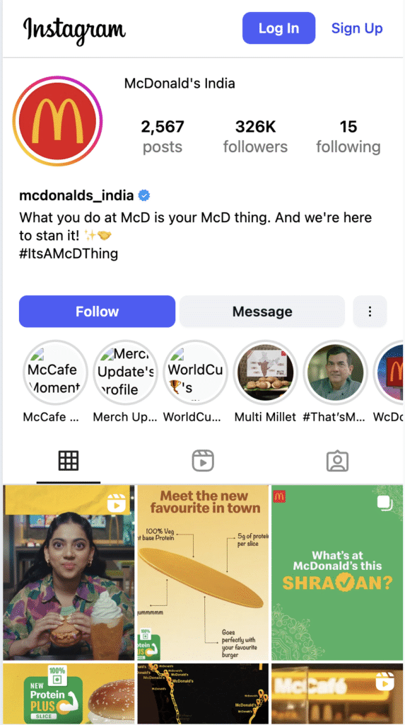 Instagram Mcdonald 
